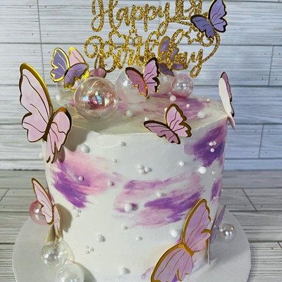 8 Inch Butterfly Cake