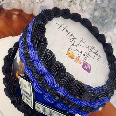 7” Custom Round Burn Cake