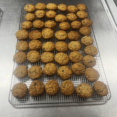 1/2 Size Vegan Oatmeal Raisin Cookies