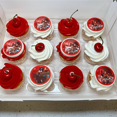 Cherry Luxe Cupcakes 