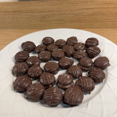 Dipped Caramel Cookie Bites