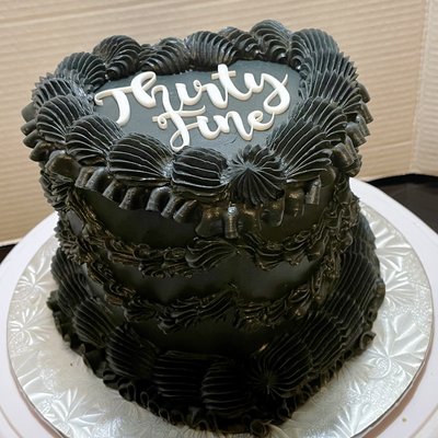 Custom Heart Shaped Cake
