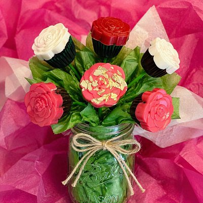 Mini Cupcake Chocolate Rose Bouquet 