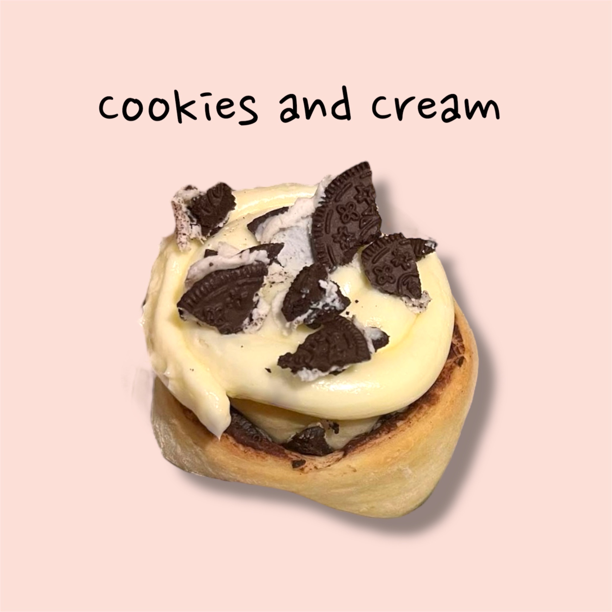 Cookies and Cream Cinnamon Roll