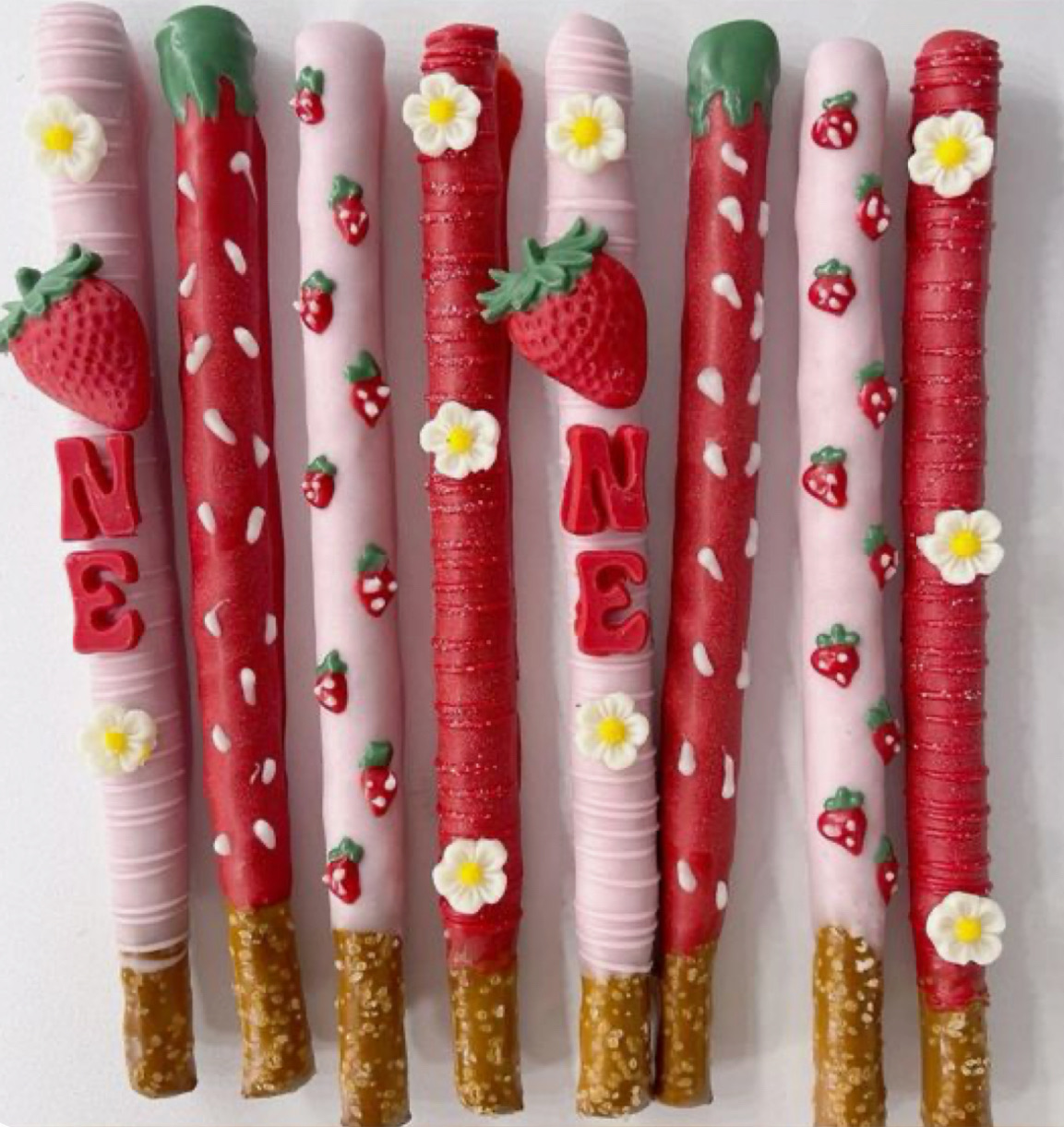 Chocolate covered pretzel Rods