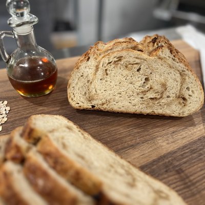 Maple Oat Sourdough - Sliced Loaf