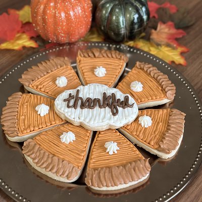 Custom Sugar cookies - Pumpkin Pie