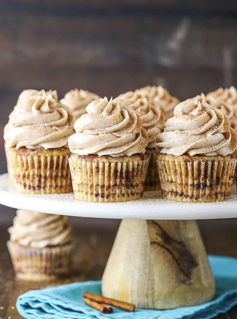 Cinnamon Swirl Cupcakes