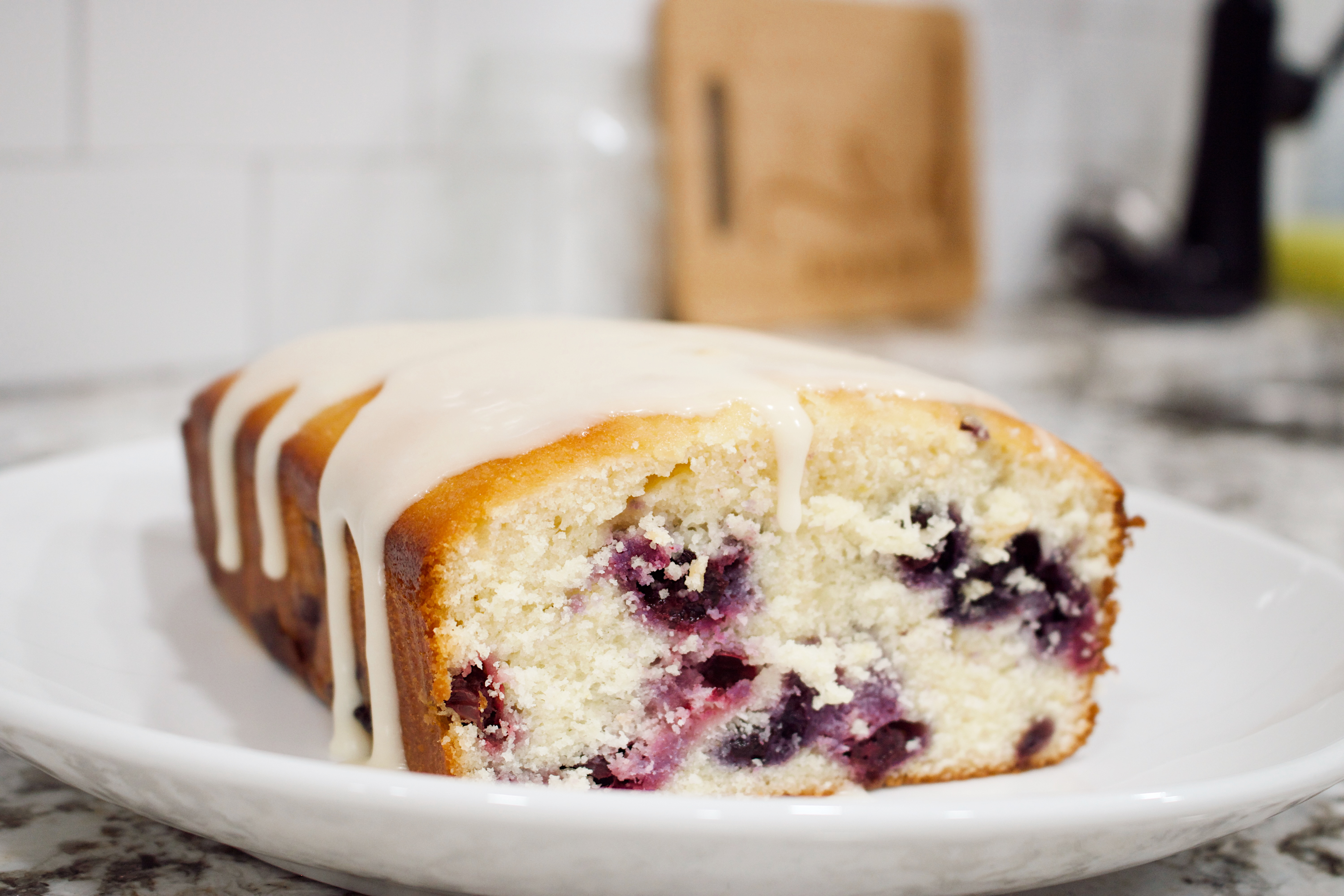 Lemon Blueberry Bread w/ Lemon Glaze
