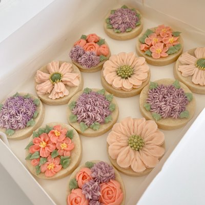 Floral Cookie Box (12 pcs)
