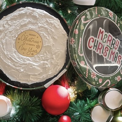 Black Fruit Cake 6” Iced