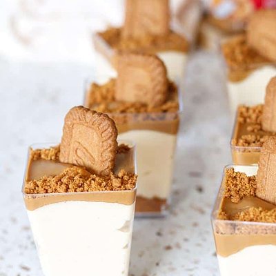 Biscoff (Cookie Butter) Cheesecake Shooters
