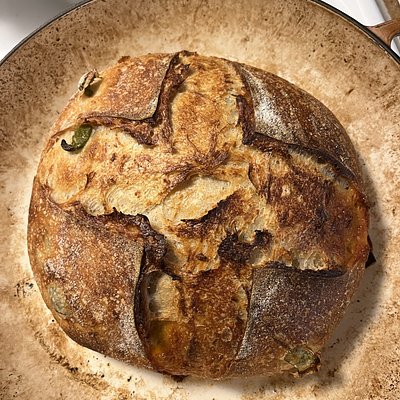 Cheddar & jalapeño sourdough