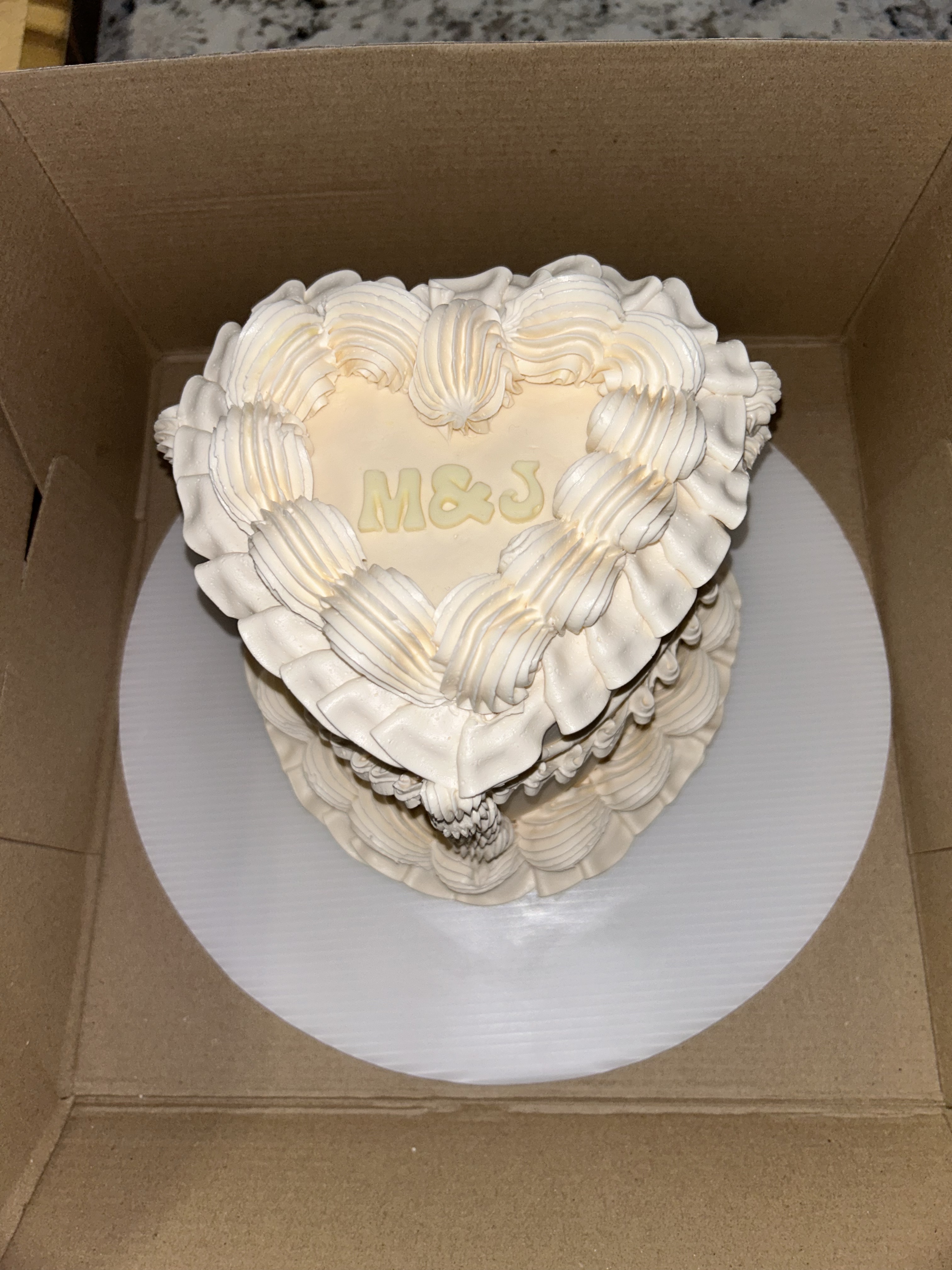 Vintage Heart Cake