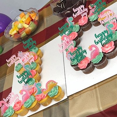 Number/Letter Cupcakes Starting Price - price may vary 