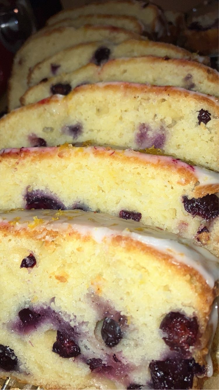Iced Lemon Blueberry Loaf