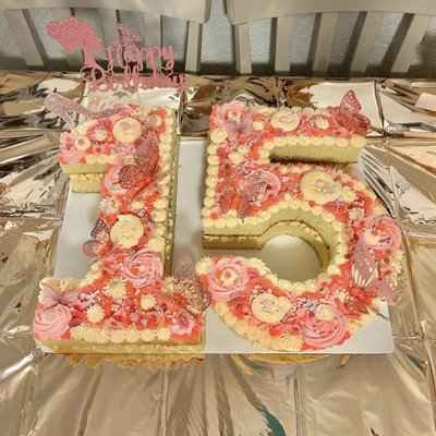 14” Number Cakes (feeds 35-45)