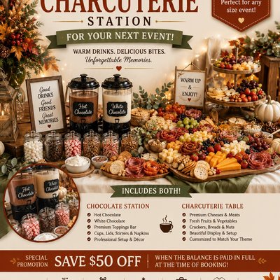 Hot Beverage station/Charcuterie