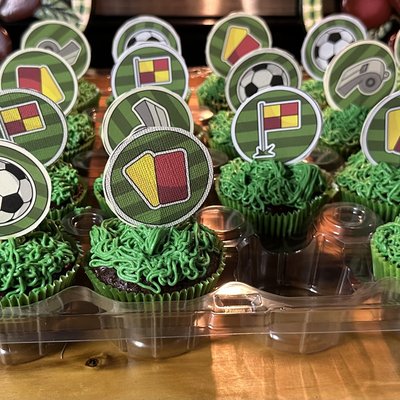 Soccer Cupcakes