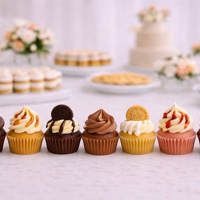16 Dozen Custom Mini Cupcakes (Feeds 96 Guests)