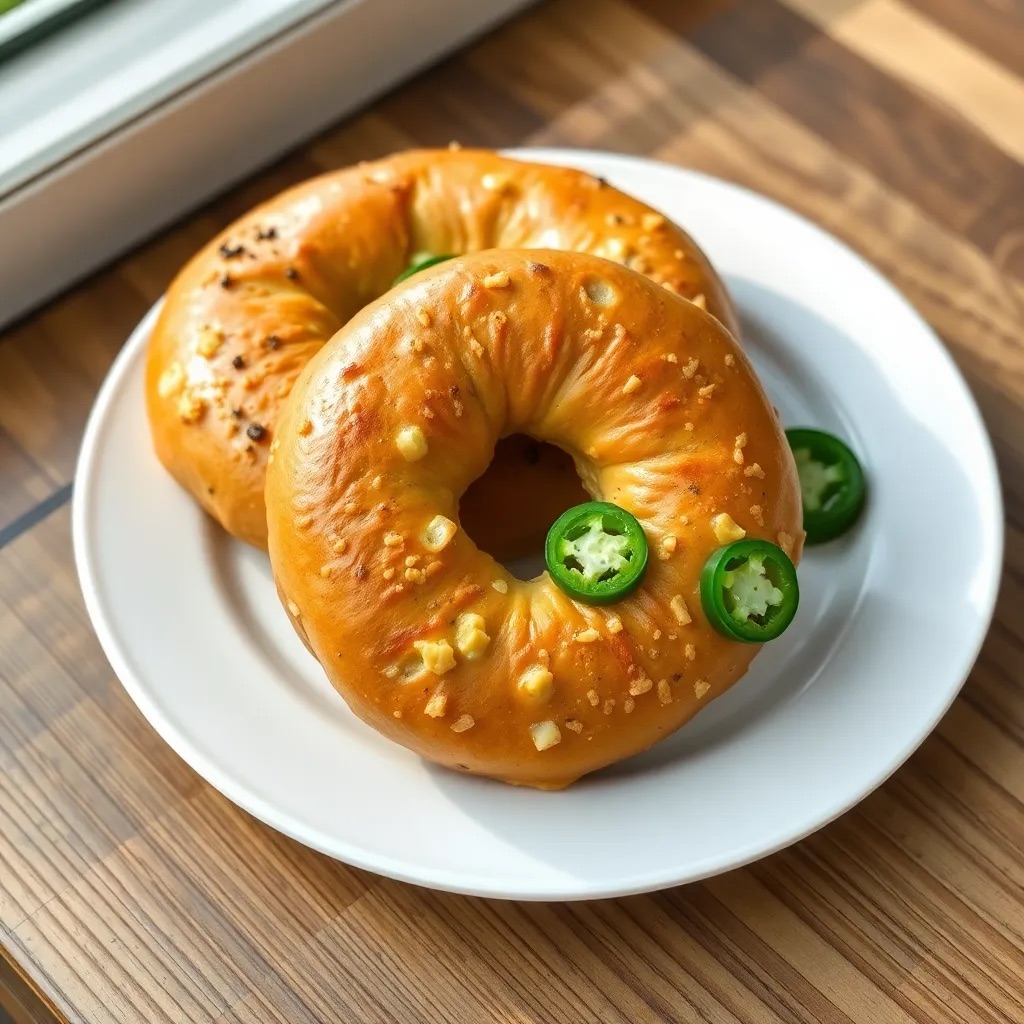 Jalapeño Cheddar Bagels 