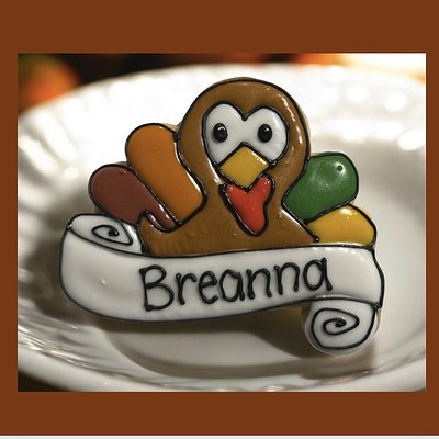 Thanksgiving Cookie Decorating Class:  Making Cookie Place Cards For The Table