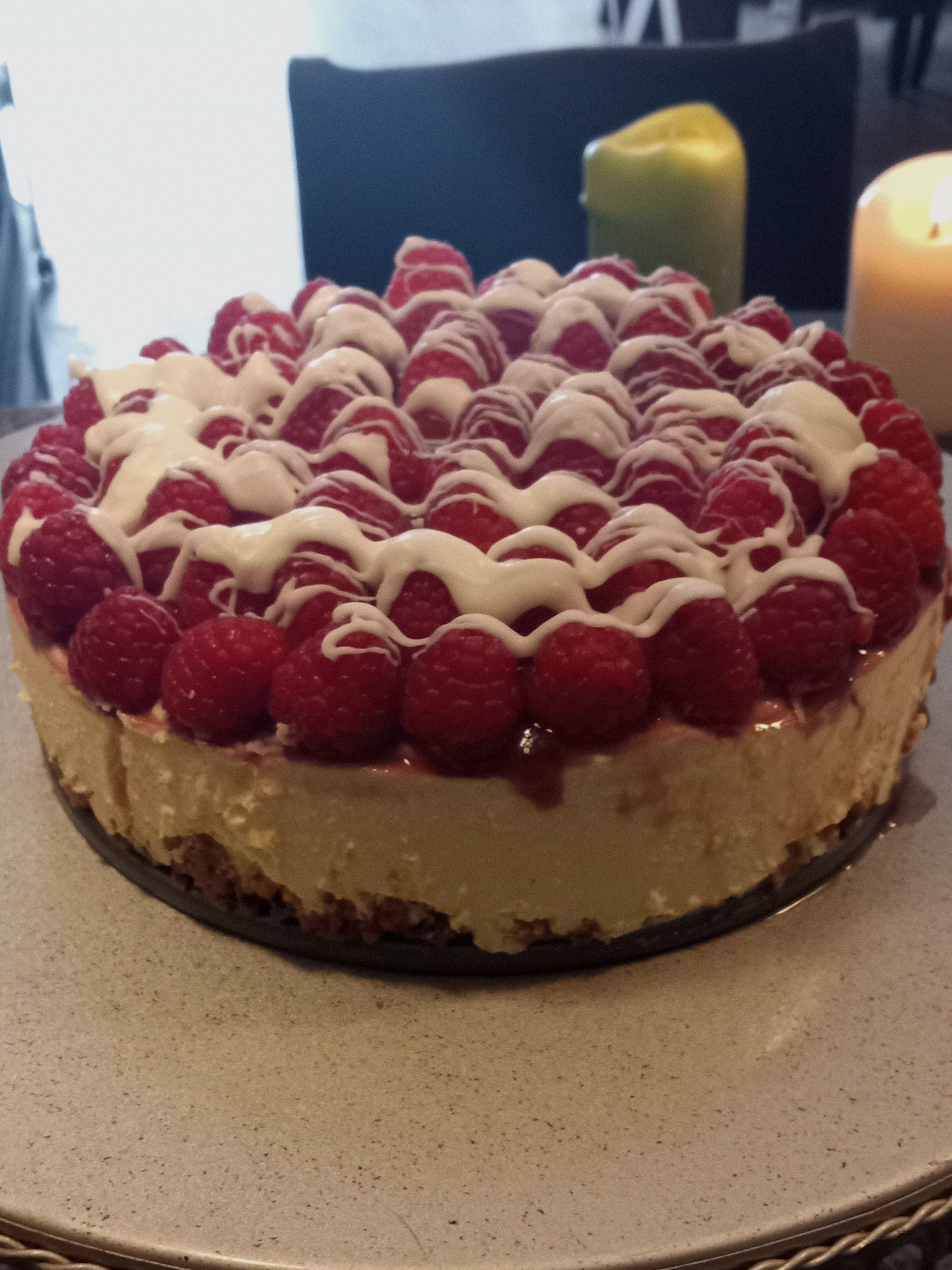 White Chocolate Raspberry Cheesecake 