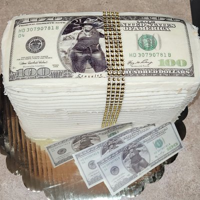 Stack of Money Cake