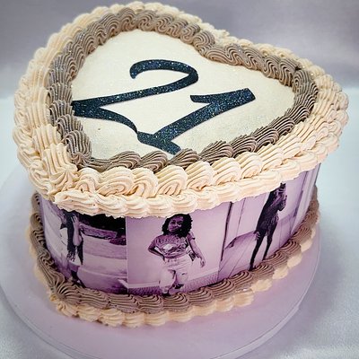 8” Heart Cake (12 Servings) 