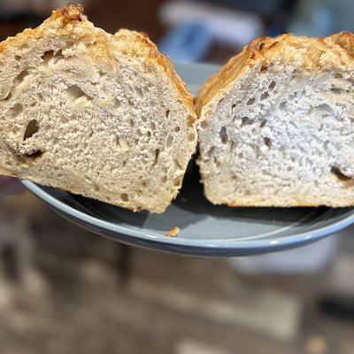 Hot Honey Asiago Sourdough