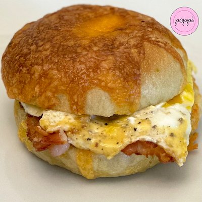 Sausage , Egg & Cheese Breakfast Bagel