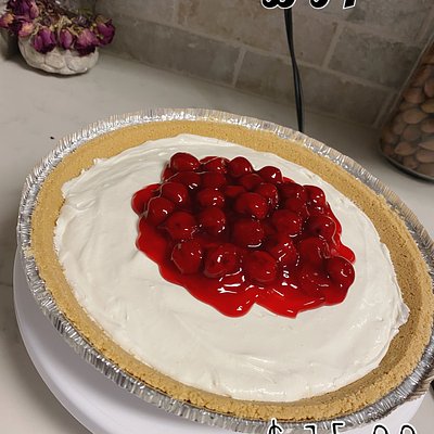 Fluffy Cheesecake With Cherry 