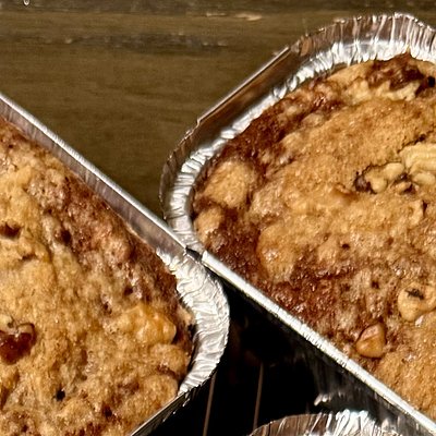 Banana Nut (walnuts) Mini Loaf w/ Streusel Topping 