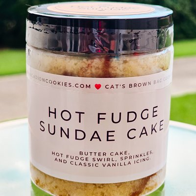 Hot Fudge Sundae Cake Jar