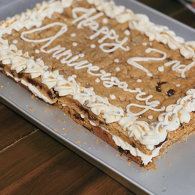 Double Layered Half Sheet Cookie Cake