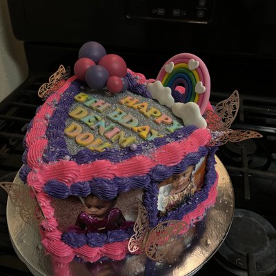 Custom Heart Cake 2 Layer 9” 