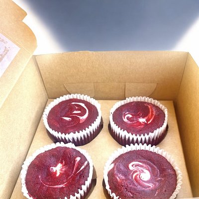 Red Velvet Cheesecake Brownie Bites | One Dozen