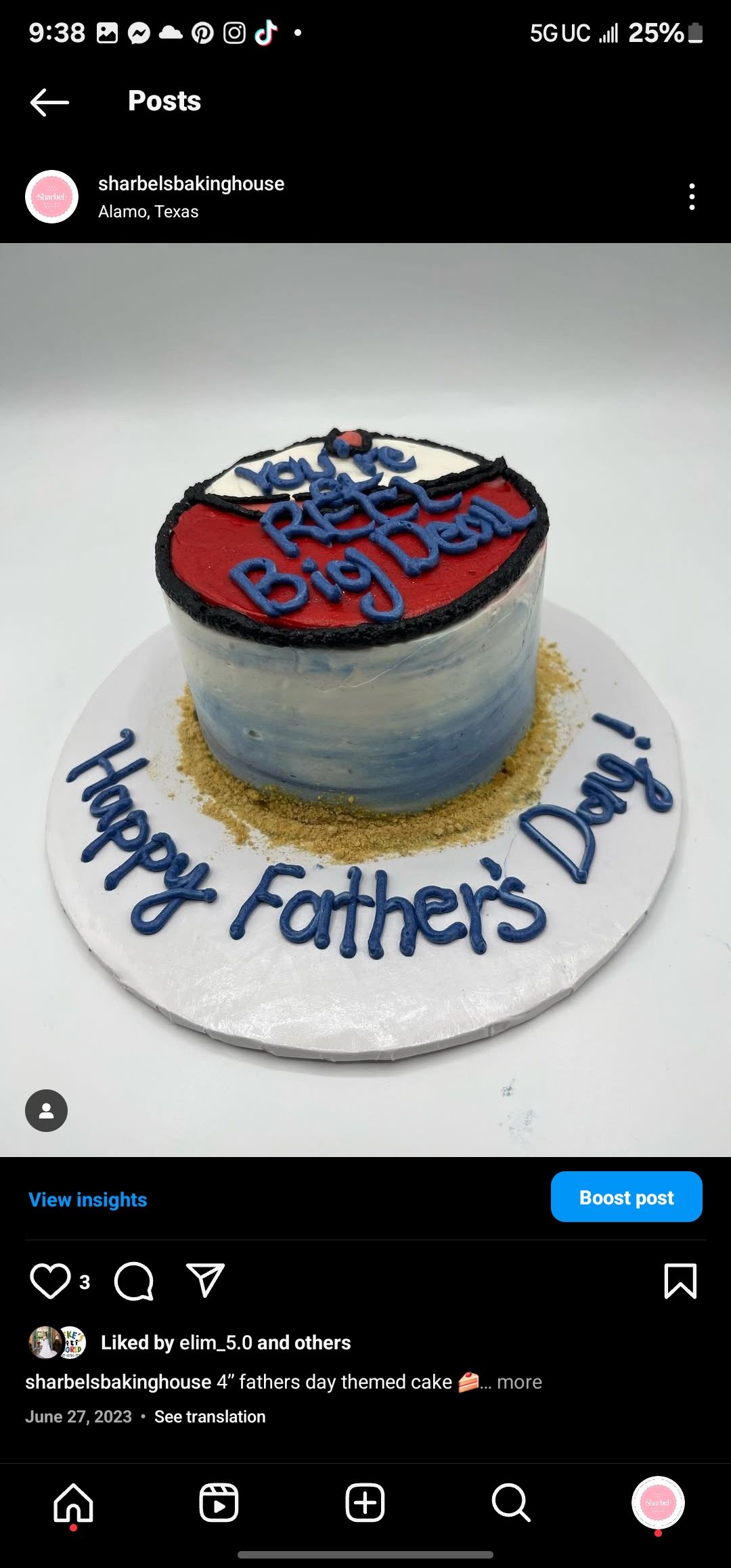 4" Round Cake ( 2 Servings) 