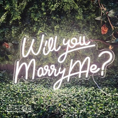 Marry Me Neon Light With Accessories 