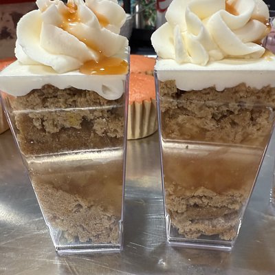Caramel Apple Cake Shooters 