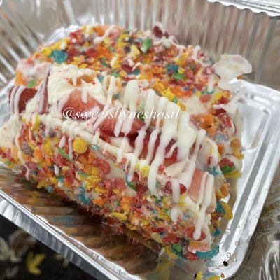 2 Cheesecake Tacos: Fruity Pebble Flavor