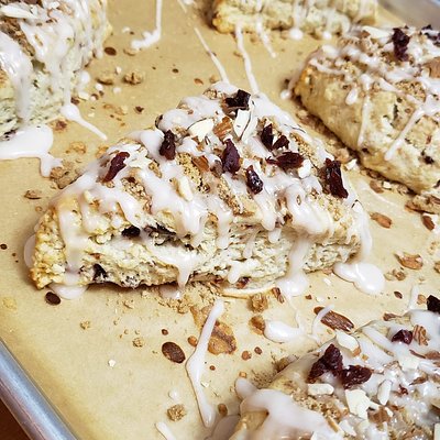 Scone: Cherry Almond Streusel