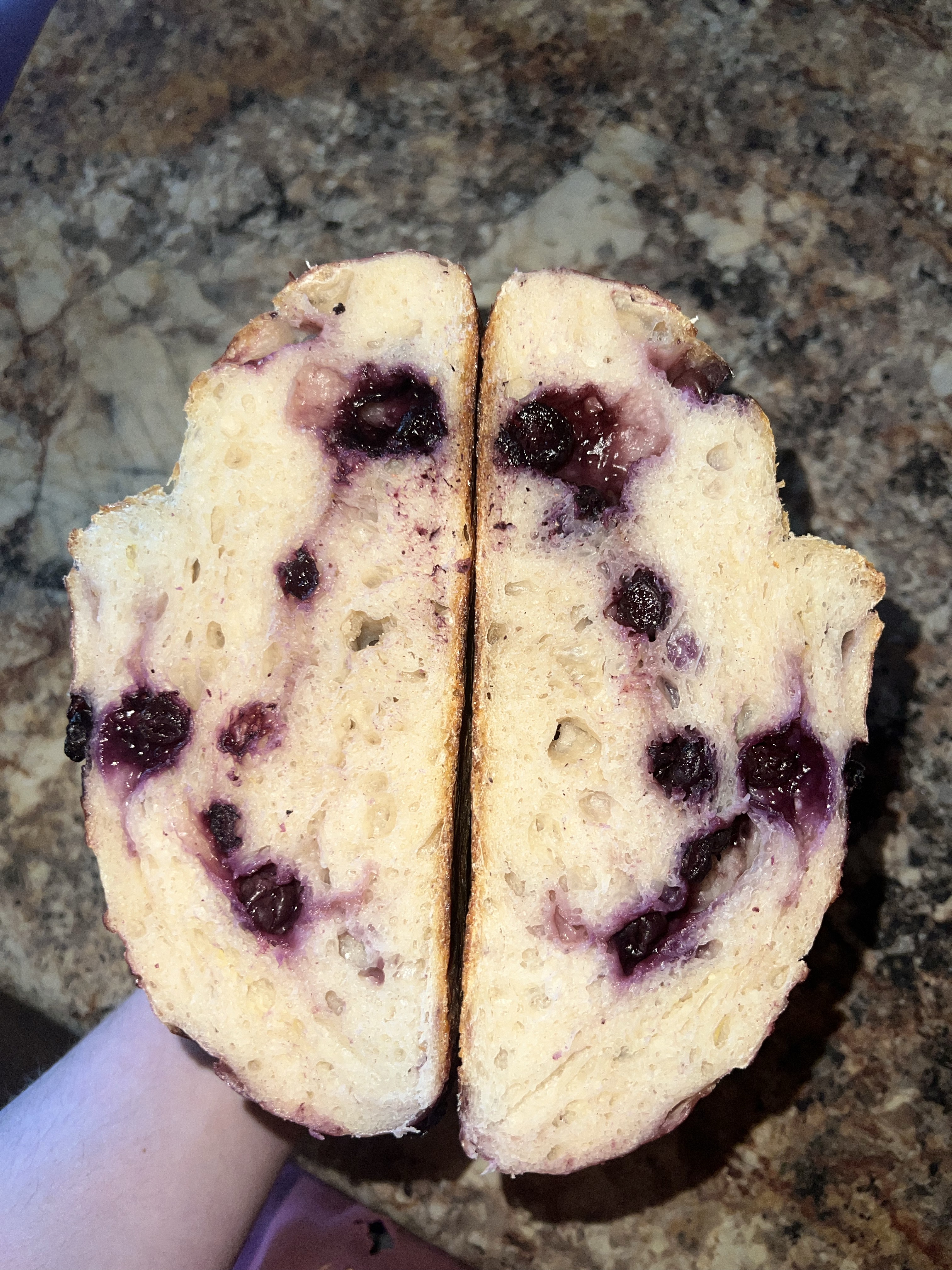 Lemon Blueberry Sourdough Loaf