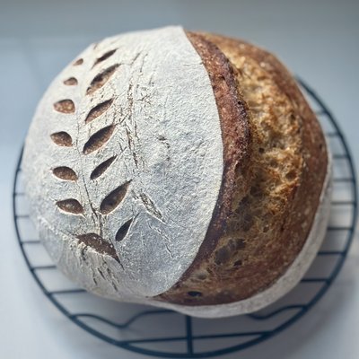 Rustic Wheat Sourdough Loaf