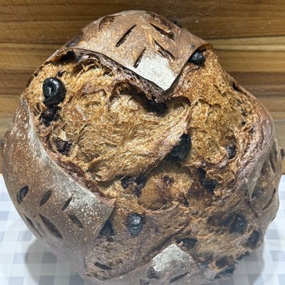 Double Chocolate Cherry Sourdough Boule