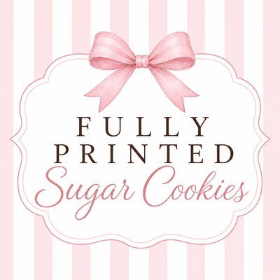 Fully Printed Sugar Cookies 