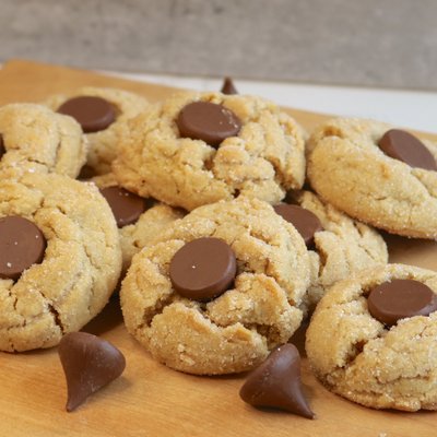 Upside-Down Peanut Blossom Cookies