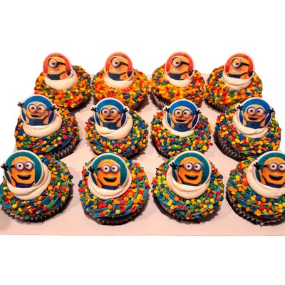 Minions 1 Dozen Cupcakes + Filling 
