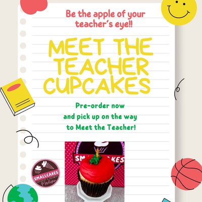 Apple Of Your Teachers Eye Cupcake 