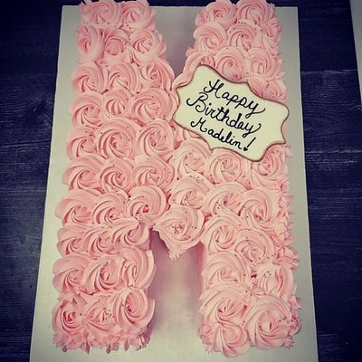 Letter Shape Cake (12-16 Servings) 